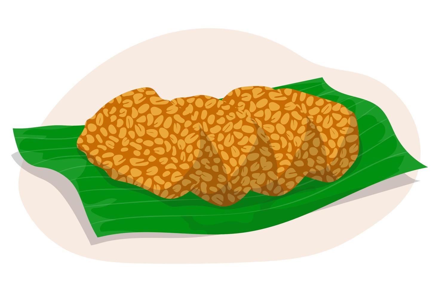 Soy tempeh illustration in vector design