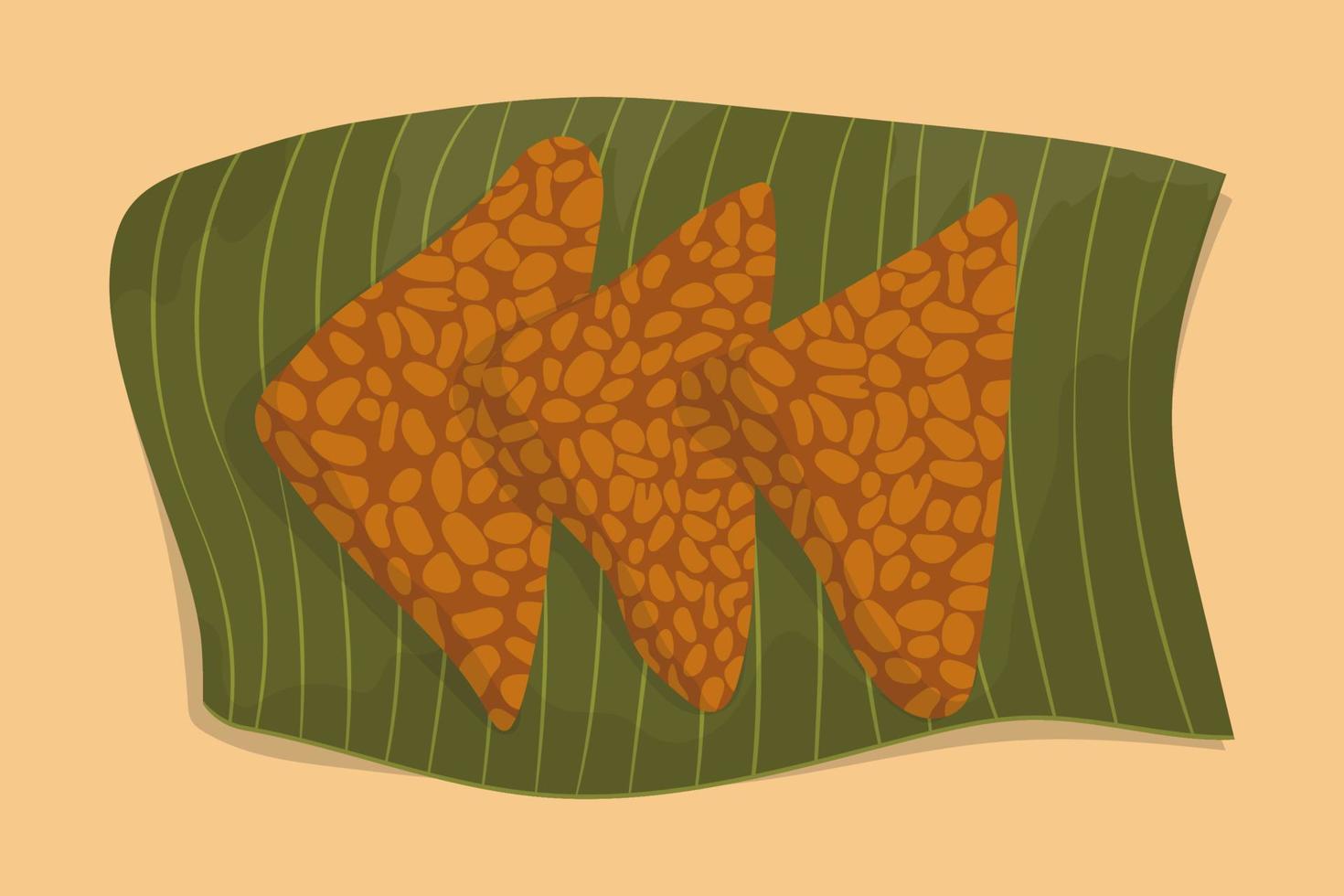 Soy tempeh illustration in vector design