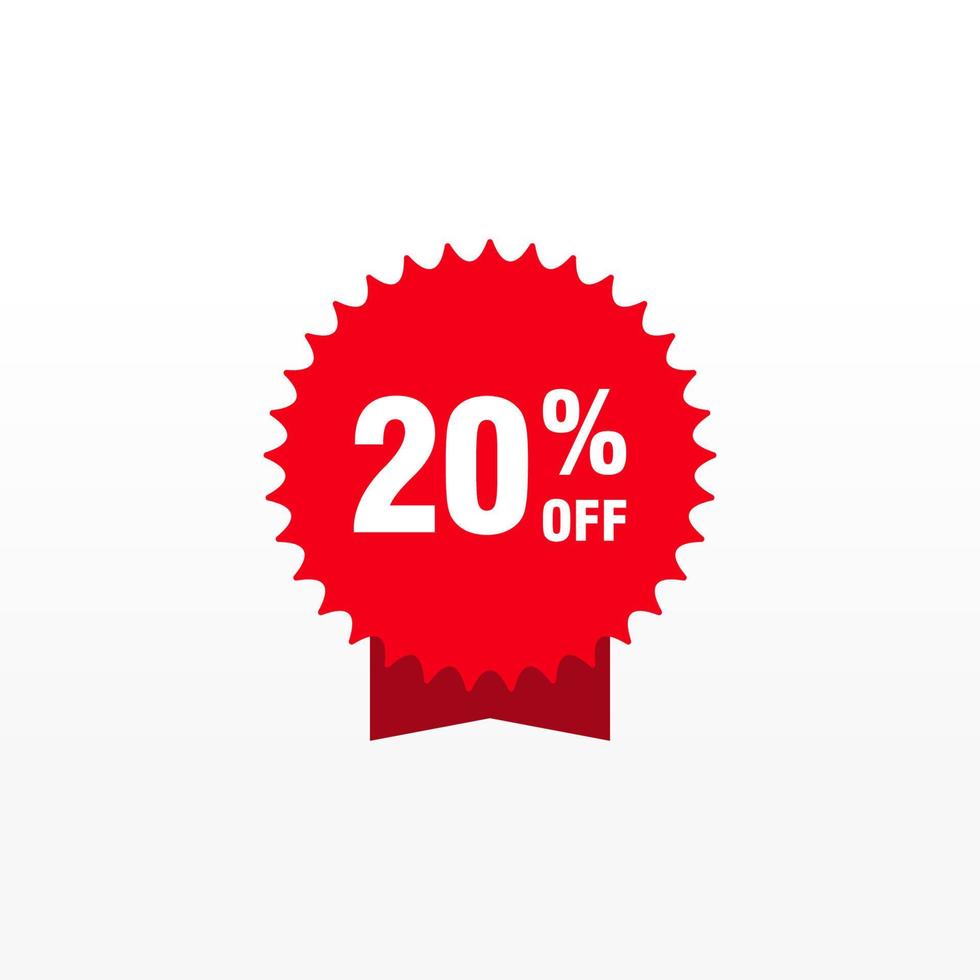 20 discount, Sales Vector badges for Labels, , Stickers, Banners, Tags, Web Stickers, New offer. Discount origami sign banner.