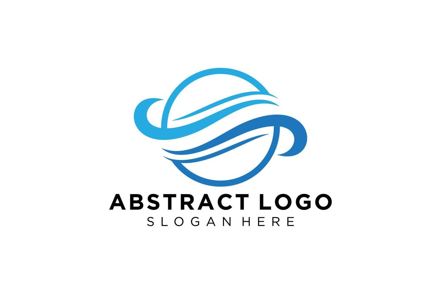 Abstract water wave splash logo symbol and icon design. vector