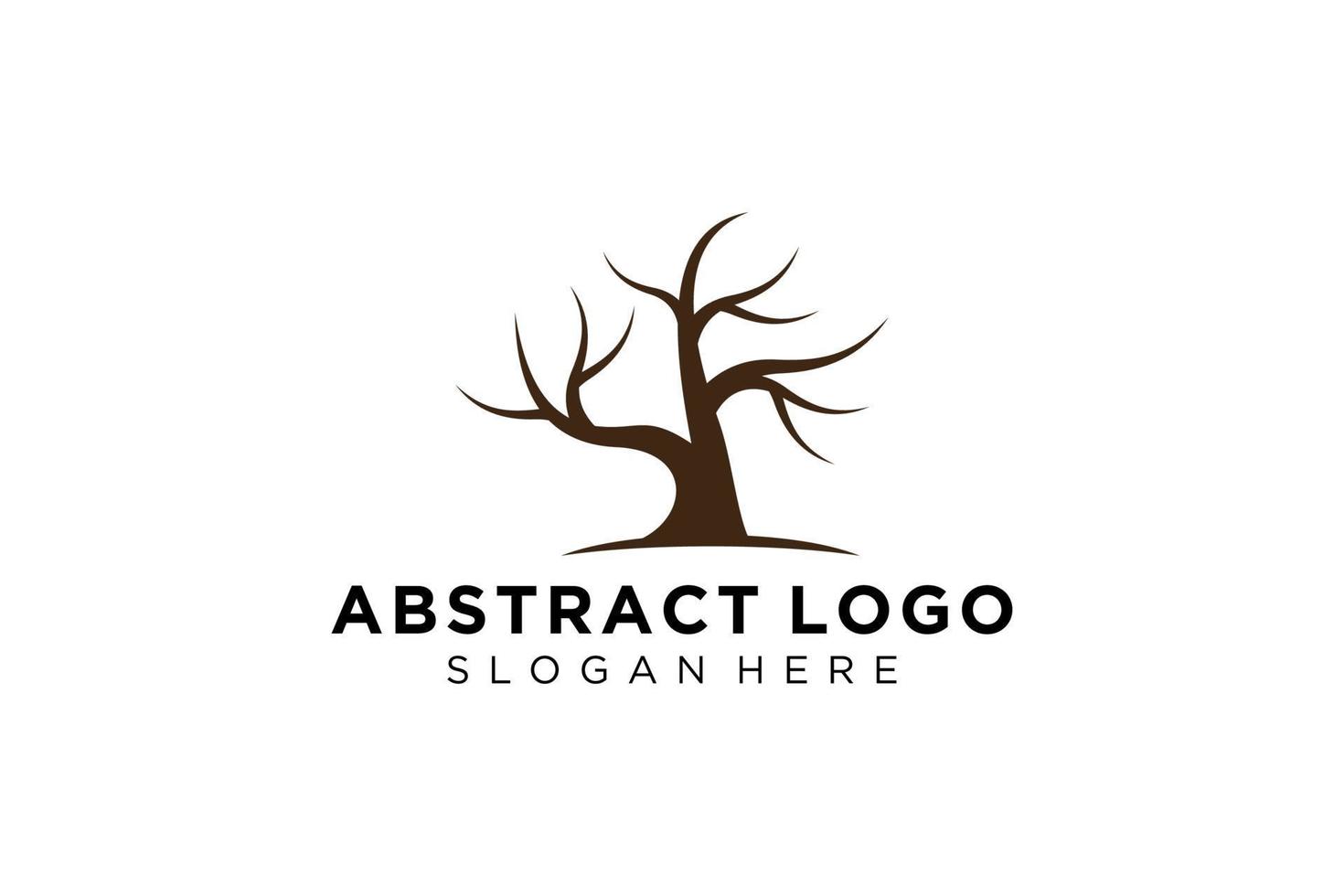 diseño de logotipo de árbol verde hoja natural y abstracta. vector