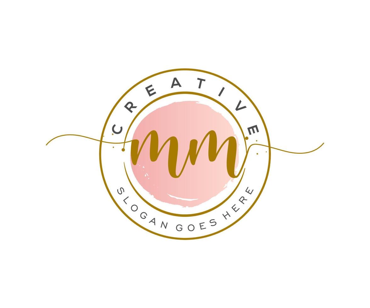 Initial MM beauty monogram and elegant logo design, handwriting logo of  initial signature, wedding, fashion, floral and botanical with creative  template. 17221260 Vector Art at Vecteezy