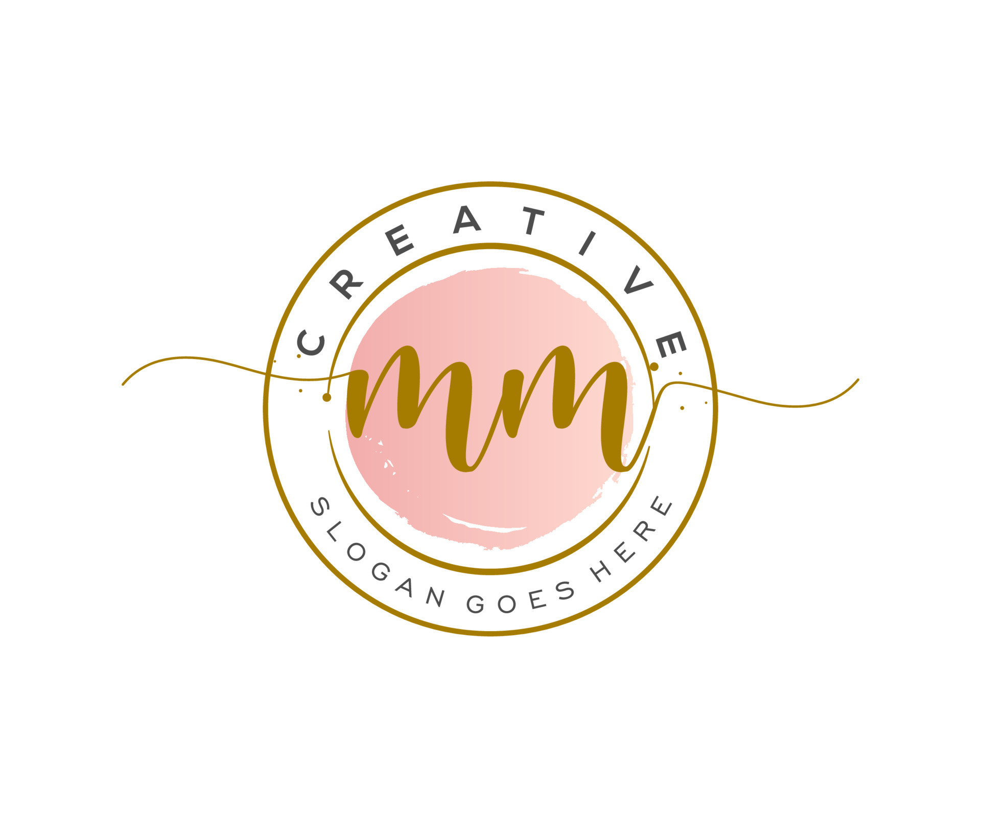 Initial MM beauty monogram and elegant logo design handwriting logo of  initial signature, wedding, fashion, floral and botanical with creative  template. 13107855 Vector Art at Vecteezy