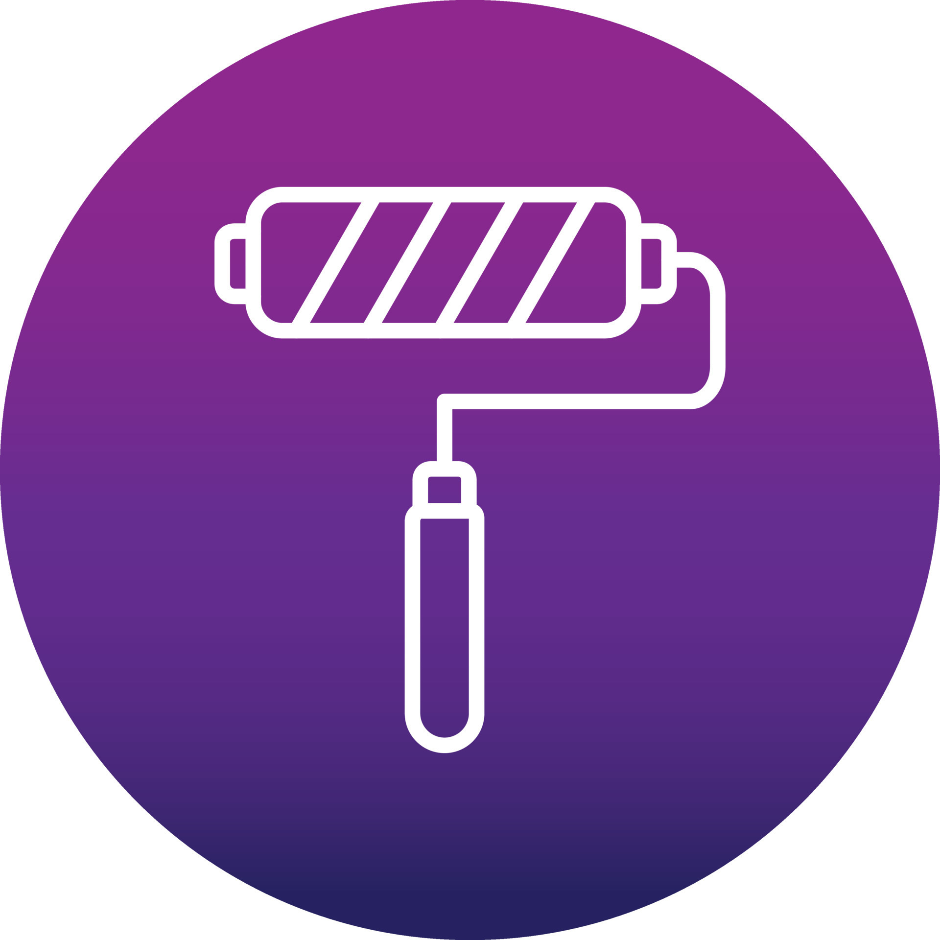 Paint Roller Vector Icon 16079825 Vector Art at Vecteezy