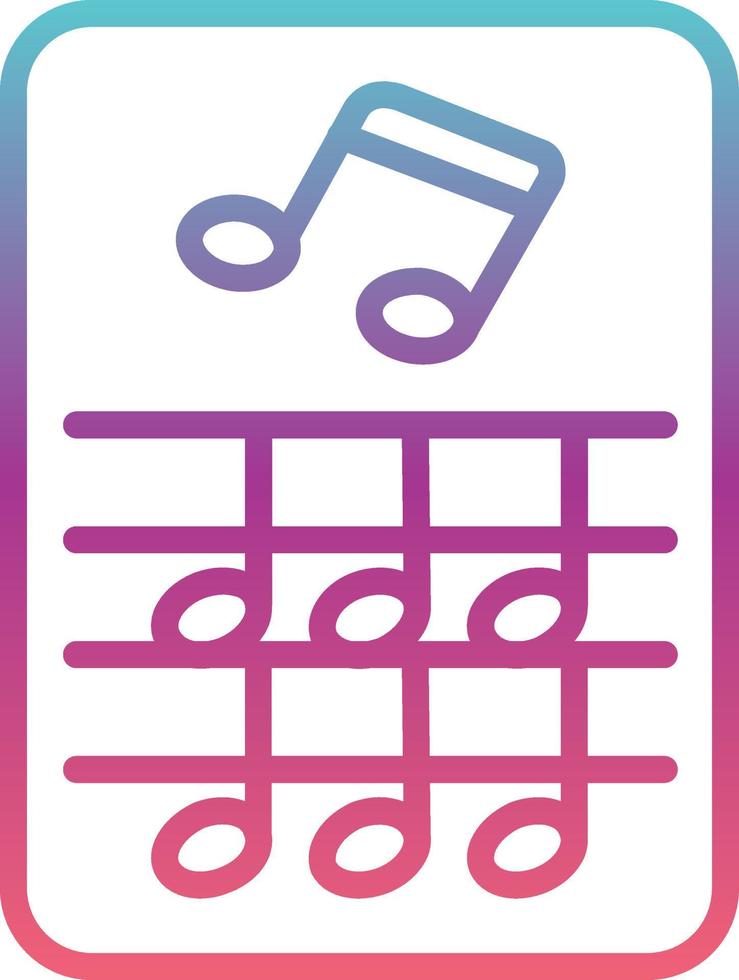 Music Score Vector Icon