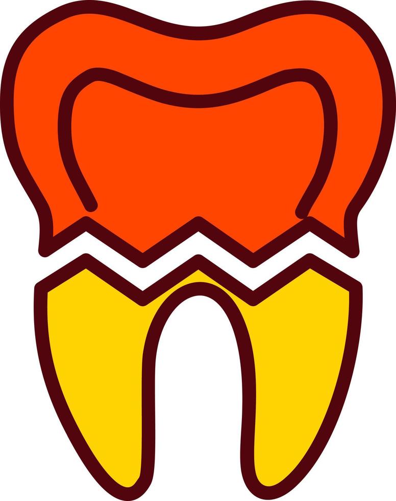 Broken Tooth Vector Icon