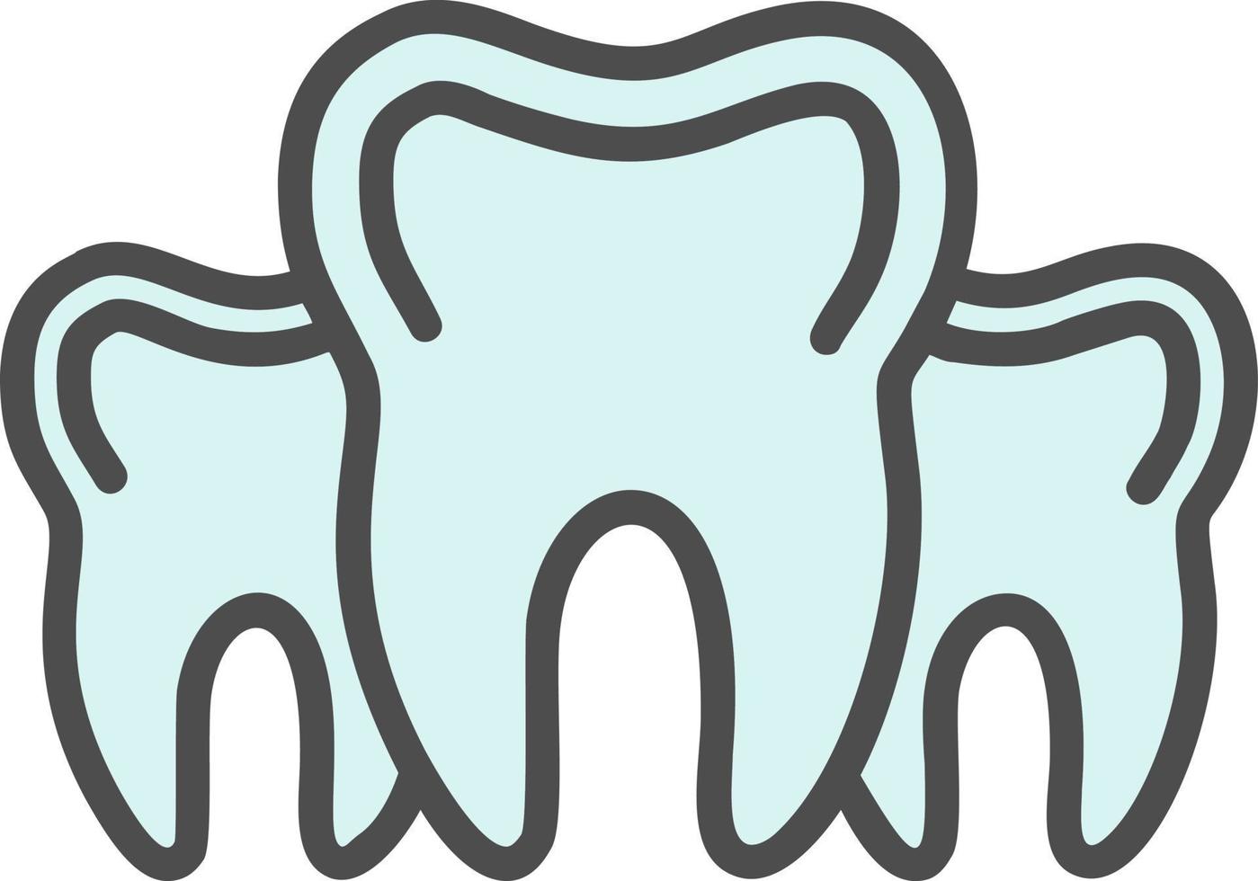 Multiple Tooth Vector Icon