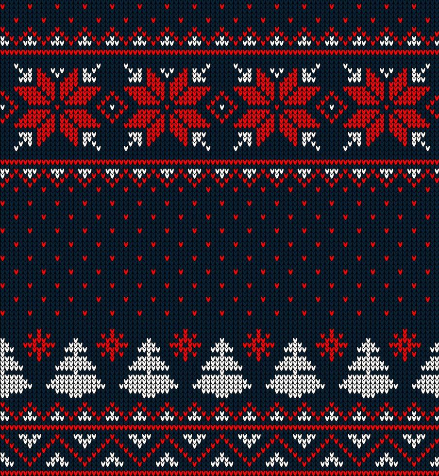 patrón de punto de navidad y año nuevo en vaca. diseño de suéter de punto de lana. papel de envolver papel estampado textil. vector