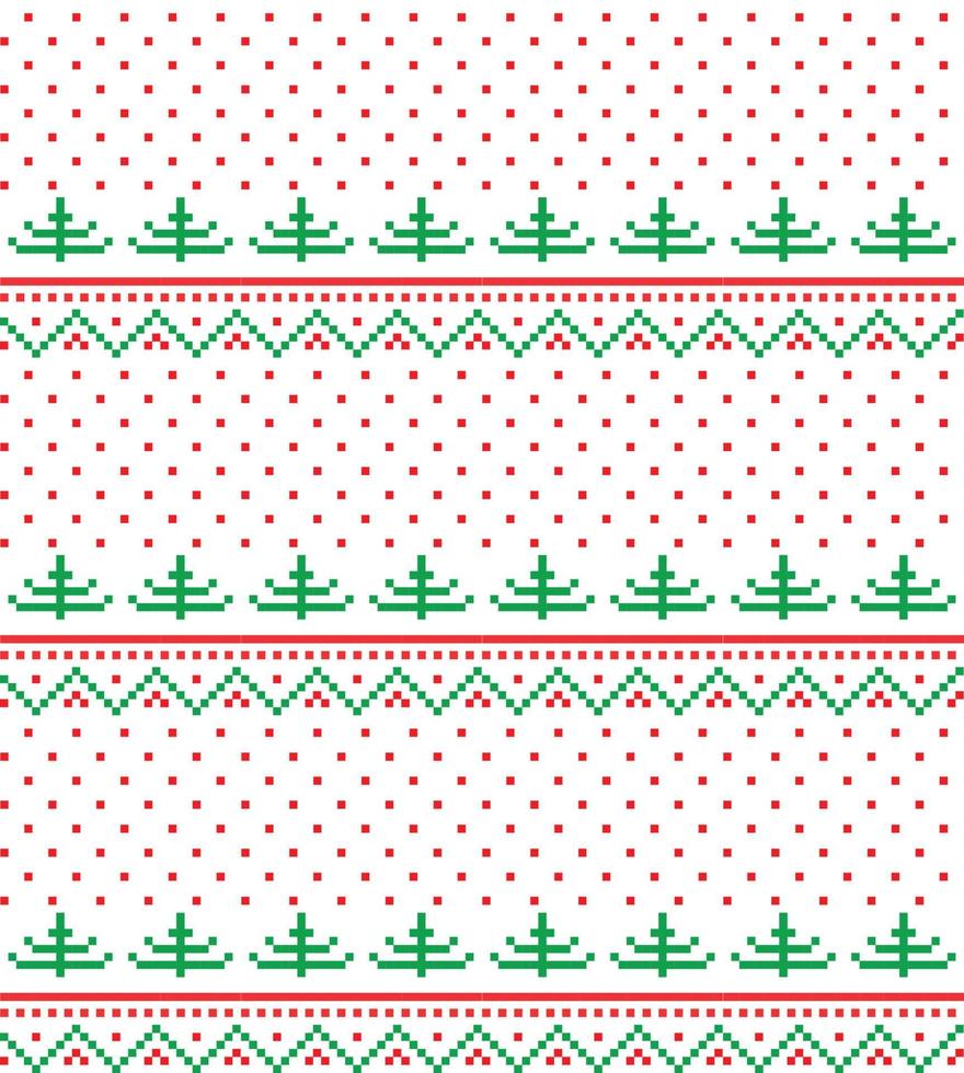 New Year s Christmas pattern pixel vector illustration eps