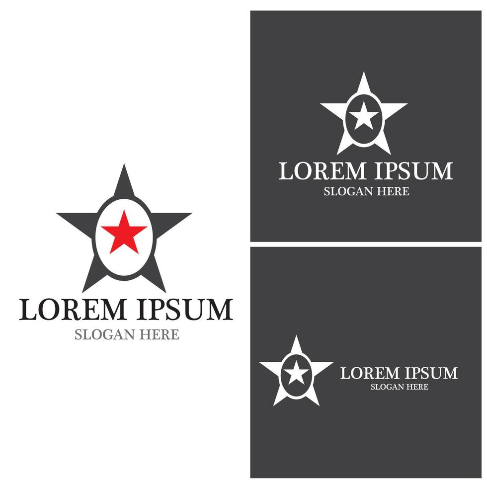 Star icon Template vector