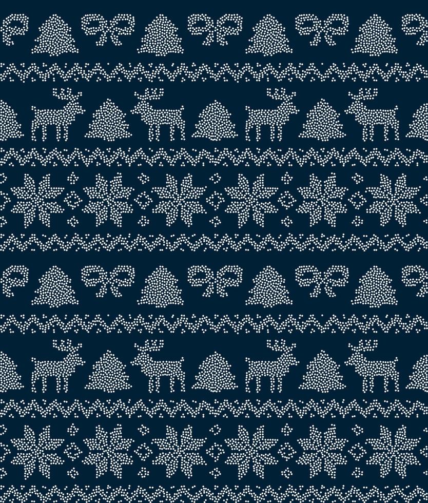 Seamless Christmas pattern in a dot. eps 10 vector