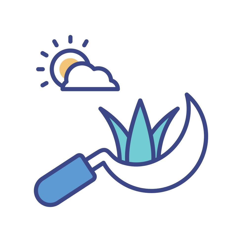 Sickle vector filled outline icon style illustration. EPS 10 file