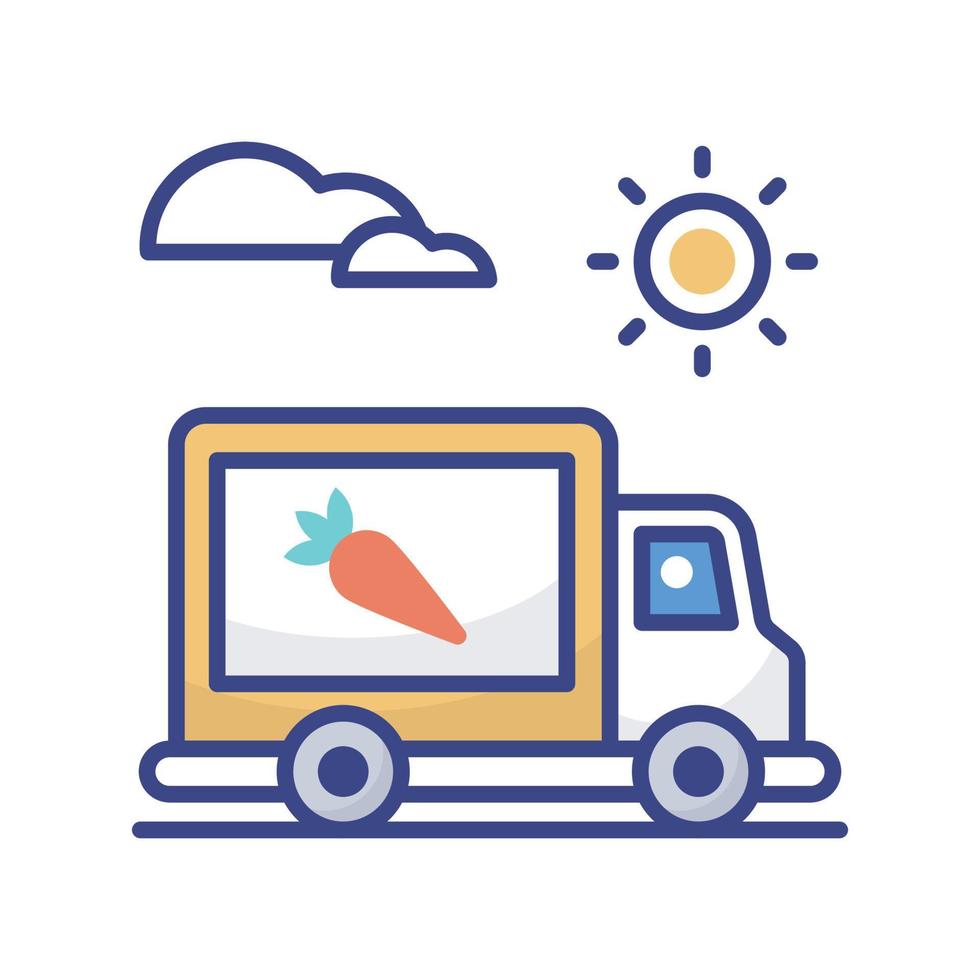 Distribution vector filled outline icon style illustration. EPS 10 file
