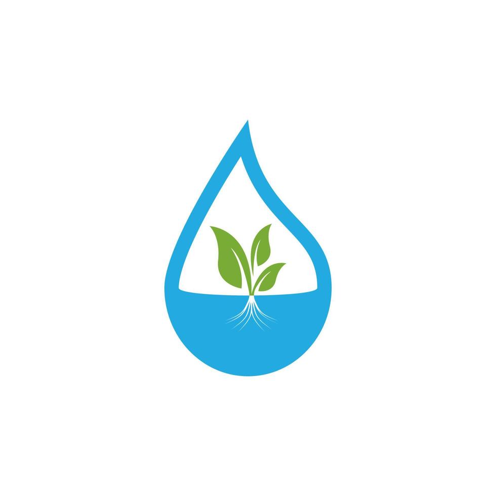 Hydroponic Logo Vector Template Illustration