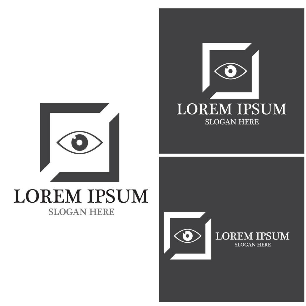 Eye Care vector logo design