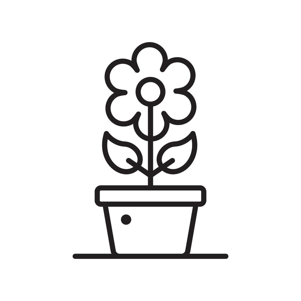 Plants vector outline icon style illustration. EPS 10 file