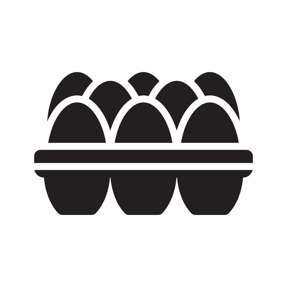 Eggs vector Solid icon style illustration. EPS 10 file