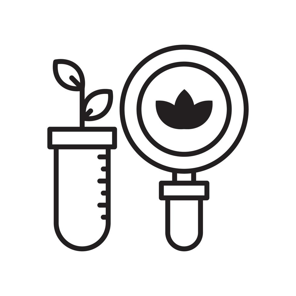 Research vector outline icon style illustration. EPS 10 file