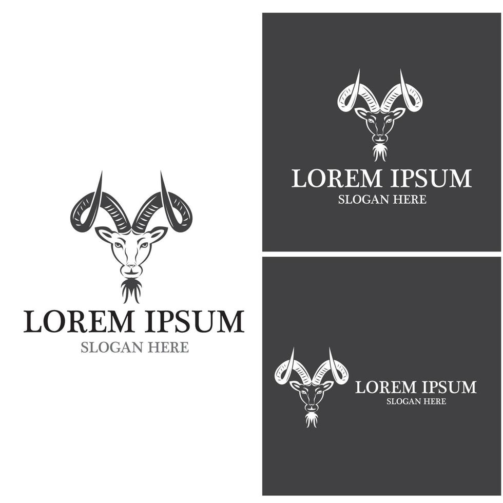 Goat Logo Template vector icon