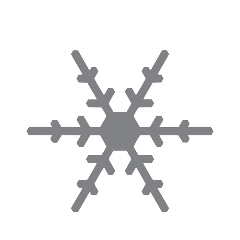 Vector  snowflake  icon.  illustration for web