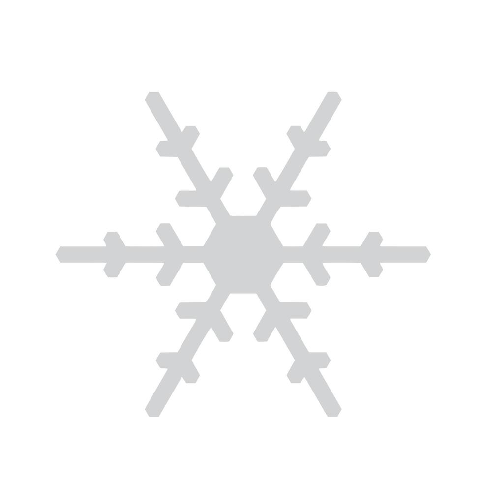 icono de copo de nieve vectorial. ilustración para web vector