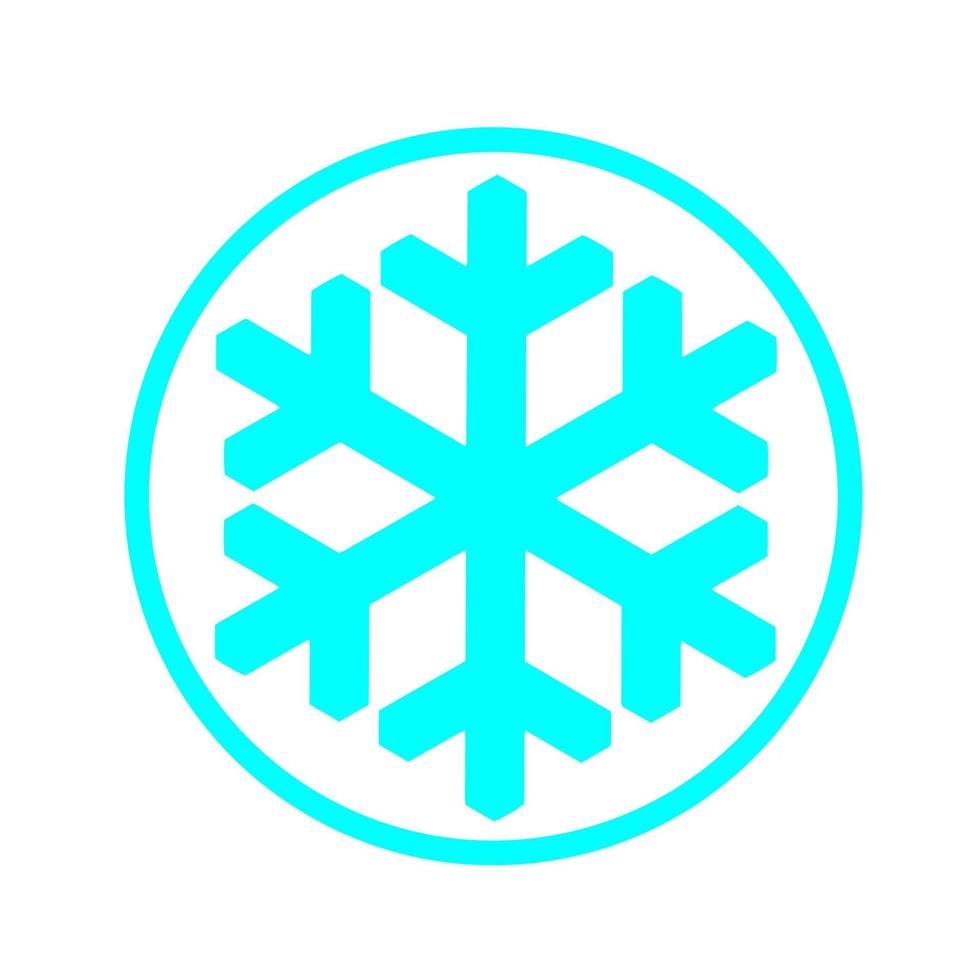 Vector  snowflake  icon.  illustration for web