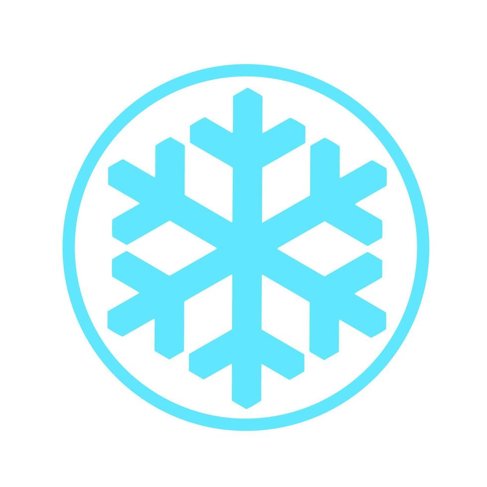 Vector  snowflake  icon.  illustration for web