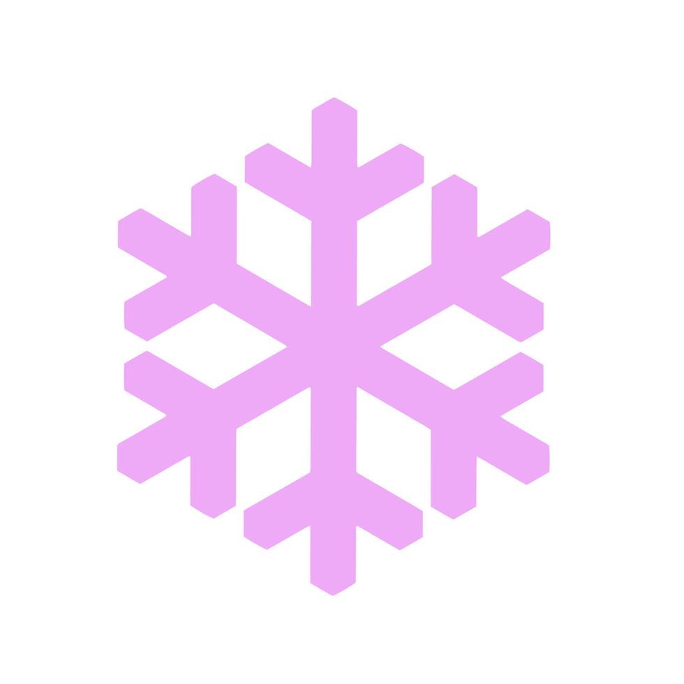 Vector  snowflake  icon.  illustration for web