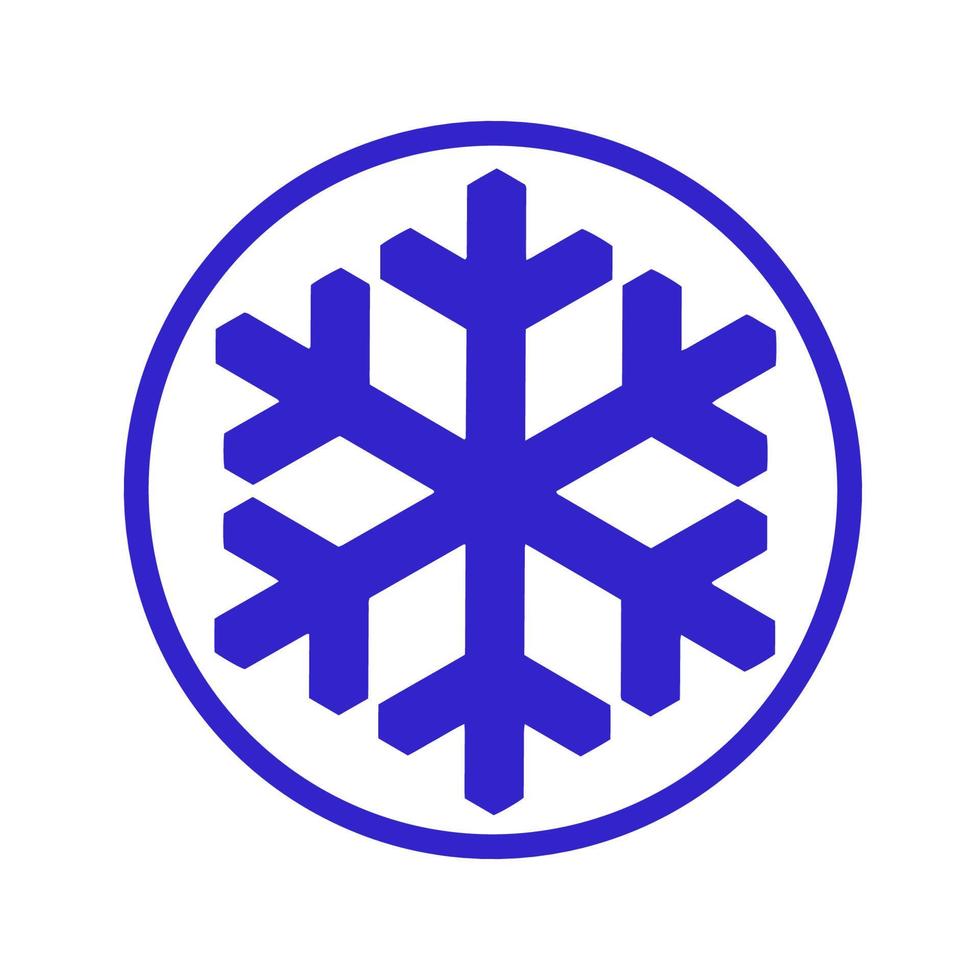 Vector  snowflake  icon.  illustration for web