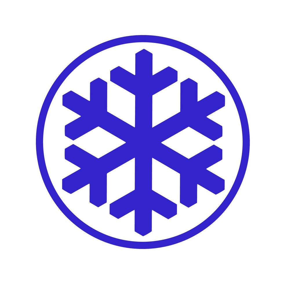 icono de copo de nieve vectorial. ilustración para web vector