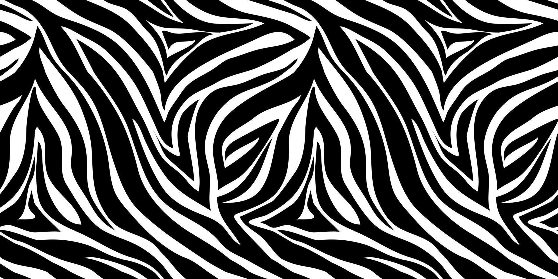 Vector animal print. Zebra ornament. Seamless pattern
