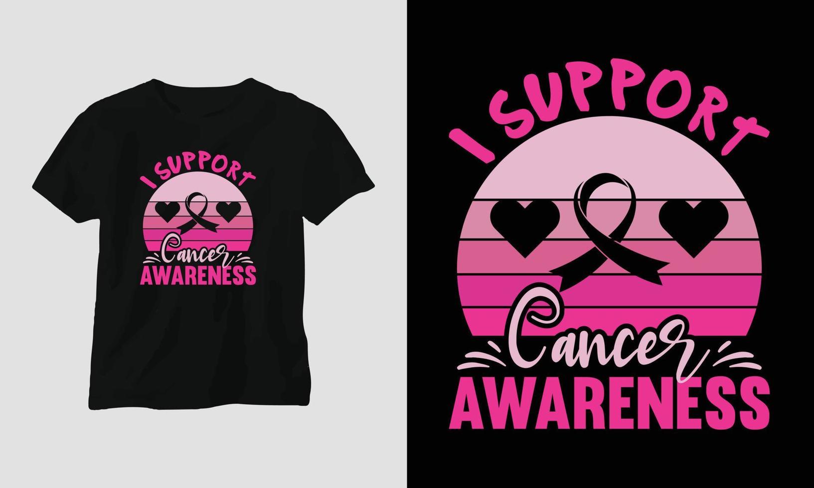 i support cancer awareness - World Cancer Day Design with Ribbon, Sign, Love, Fist, and Butterfly vector