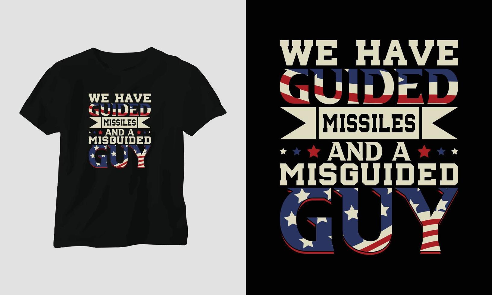 Martin Luther King jr. Day t-shirt Design in USA theme with ribbon, fist, flag vector