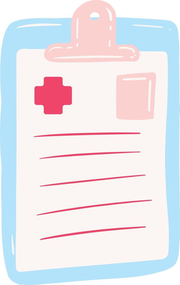 Medical record illustration vector