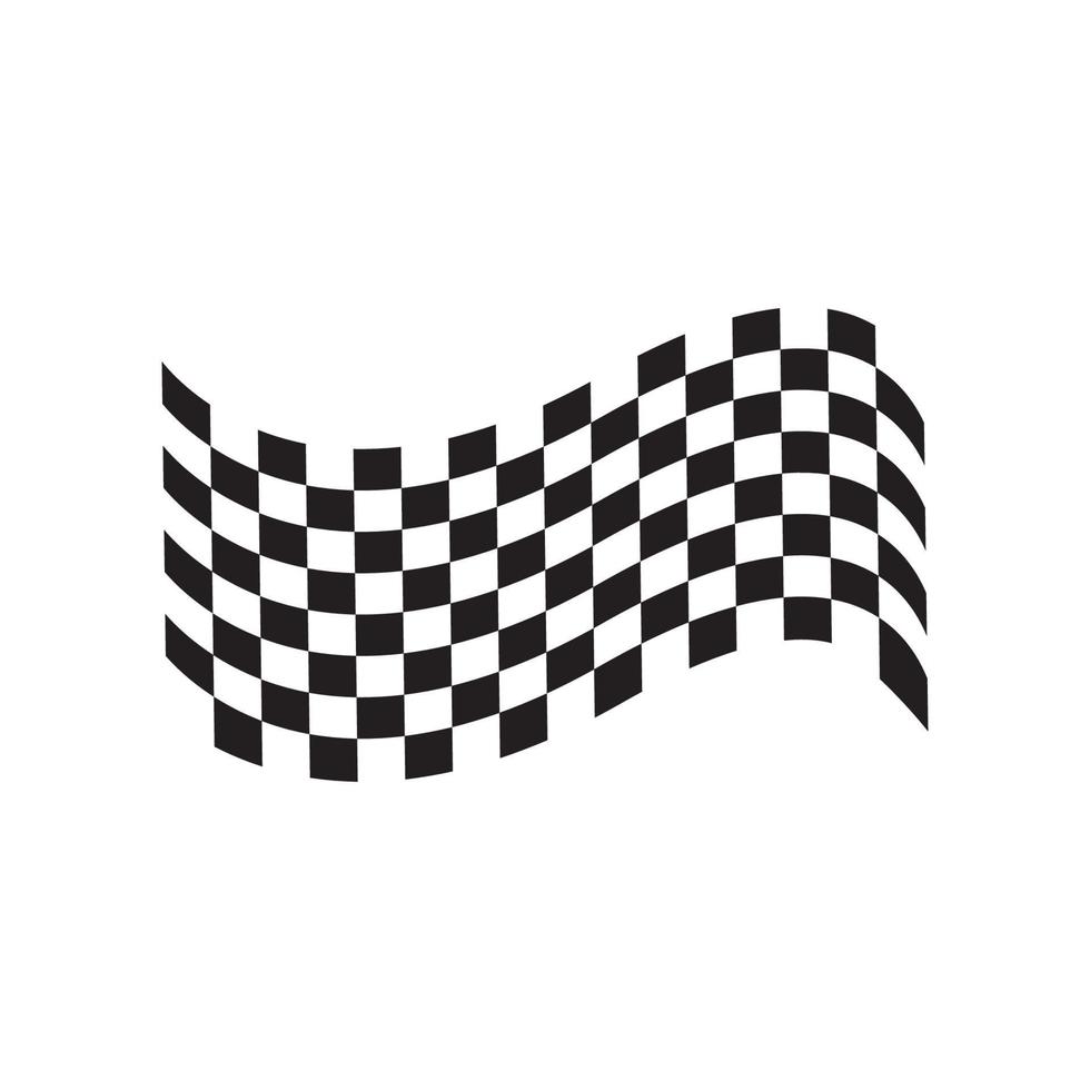 Race flag logo vector