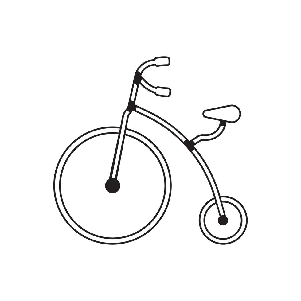 icono de bicicleta de circo vector