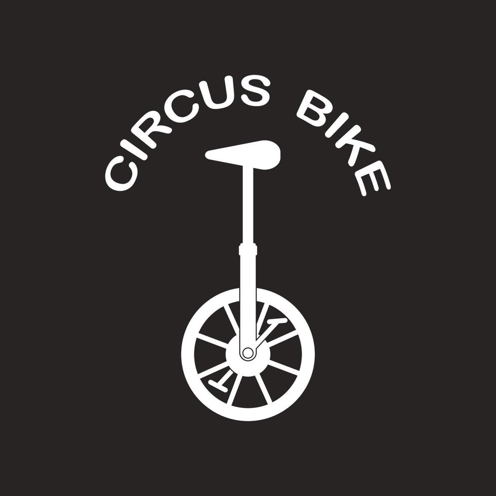 icono de bicicleta de circo vector