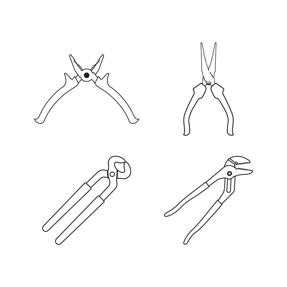 pliers icon vector