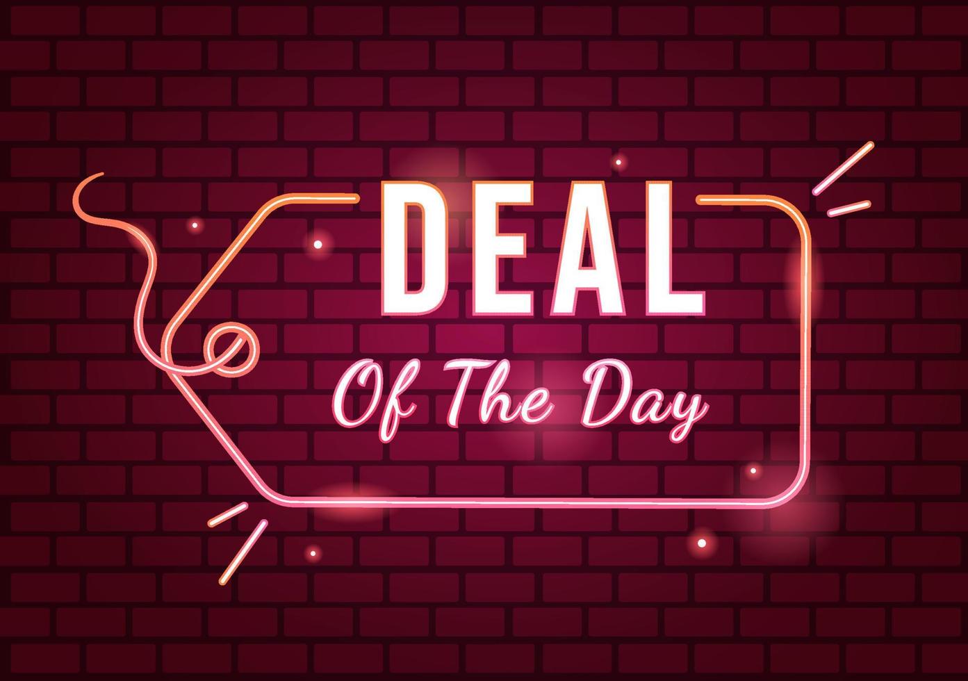 Premium Vector  Daily deals of the day with decorative lettering text  style for label in hand drawn illustration