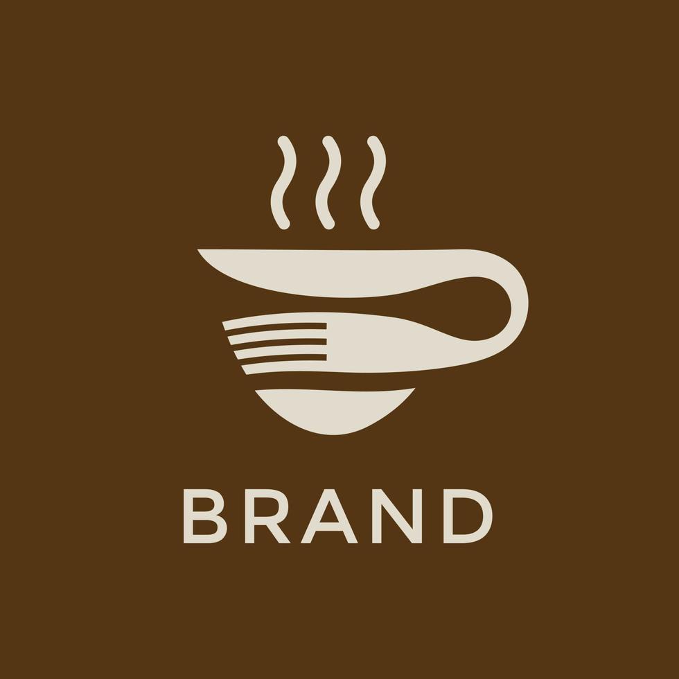 Unique Cafe Logo vector
