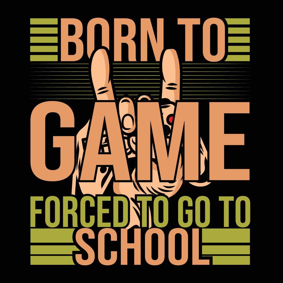 Gaming Tshirt Design vector