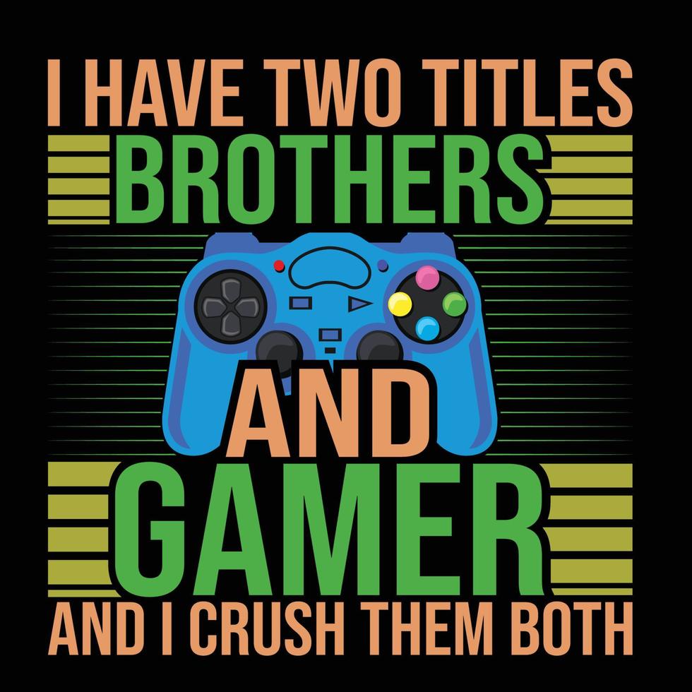 Gaming Tshirt Design vector