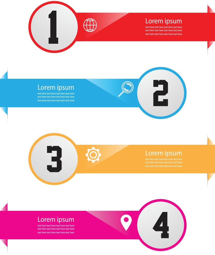 Infographics elements template for evolution series, diagram, Creative banner. vector