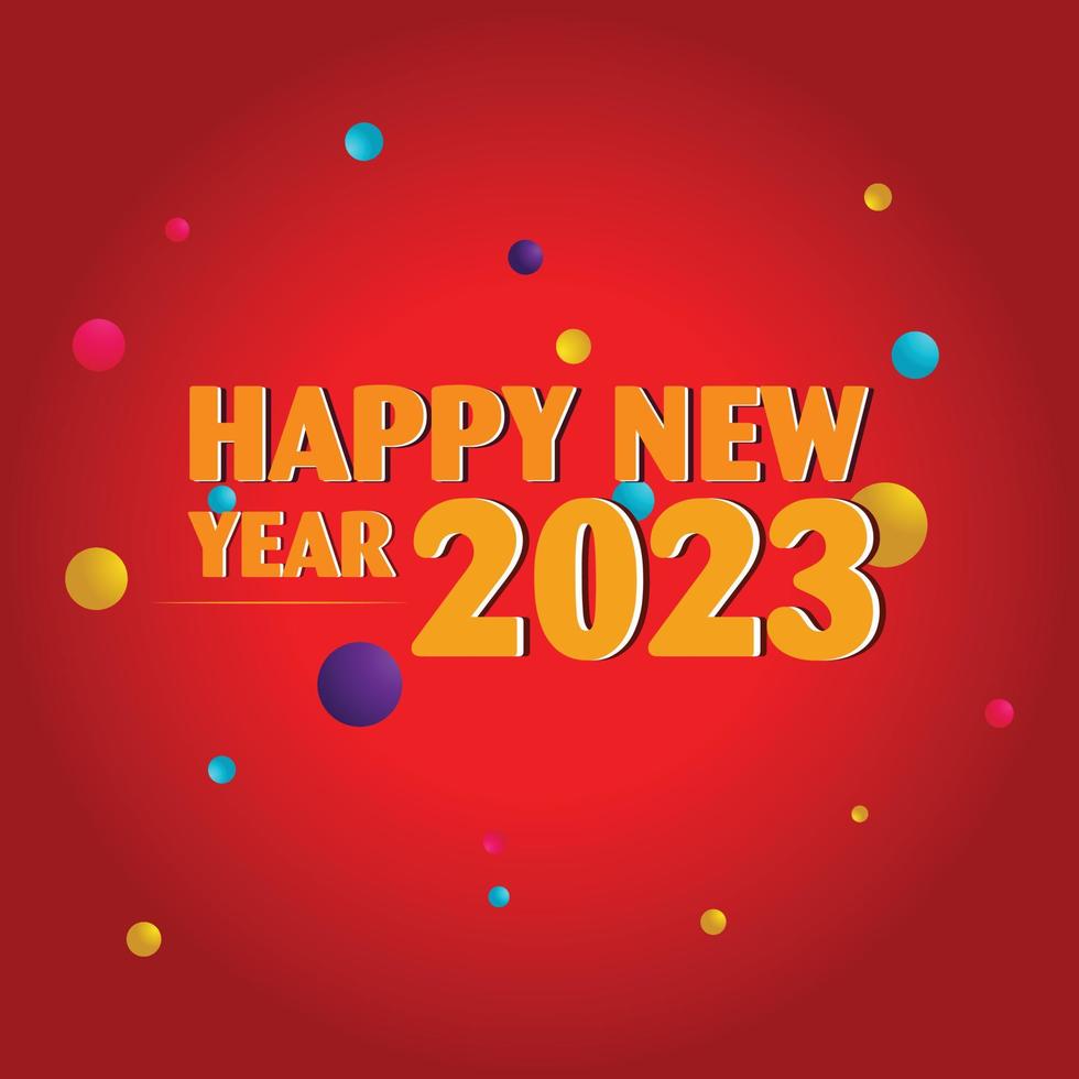 Happy New Year 2023 vector