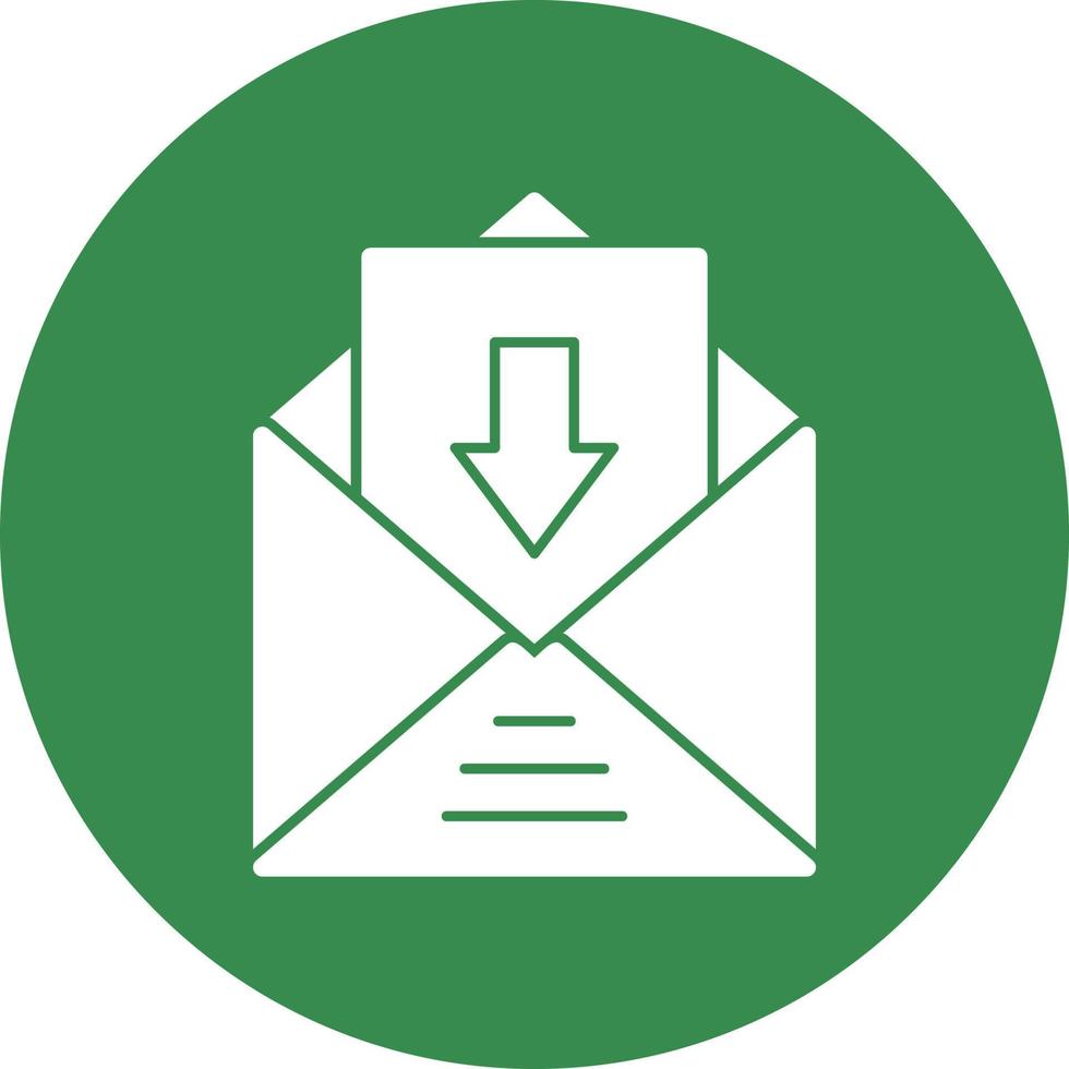 Inbox Vector Icon Design