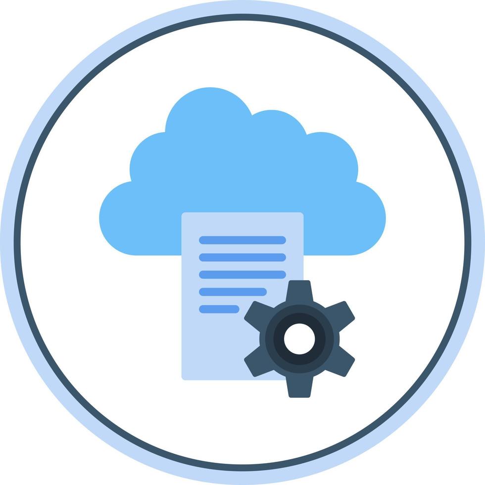 Cloud Storage Vector Icon Design