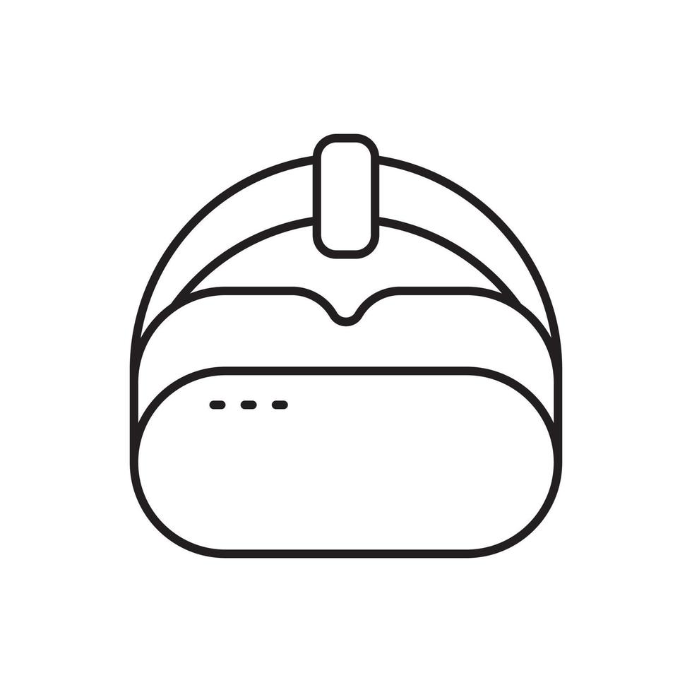 Vr, hat icon - Vector. Artificial intelligence on white background vector