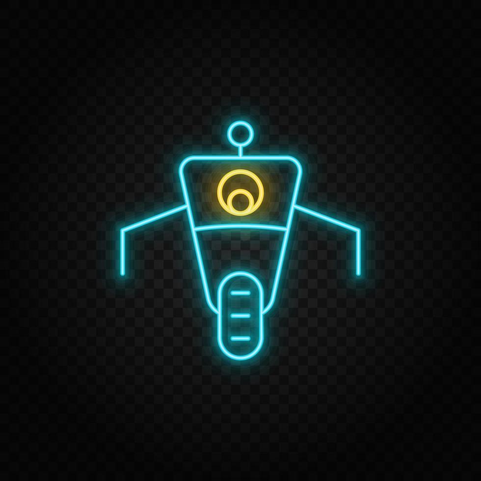 robot, car paper style, icon. Grey color vector background- Paper style vector icon,