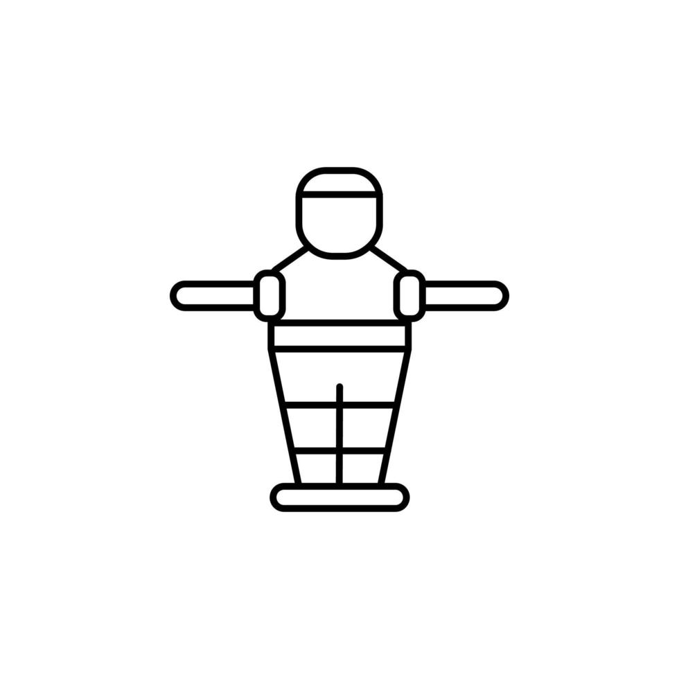 Table football, game, retro, arcade icon. On white background. Table football, game retro arcade icon vector