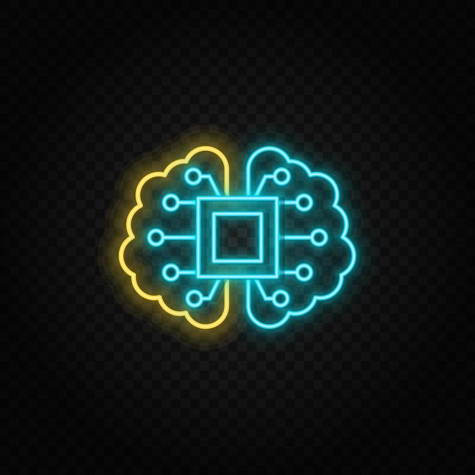 brain, mechanism, intelligence paper style, icon. Grey color vector background- Paper style vector icon,